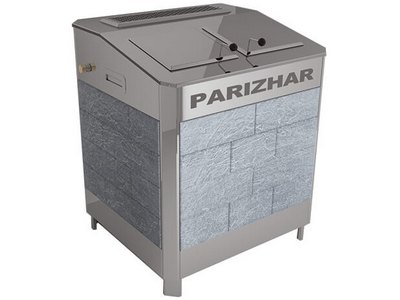 Паротермальная электрическая банная печь ПАРиЖАР 18-24 кВт (380В) Талькохлорит Антик