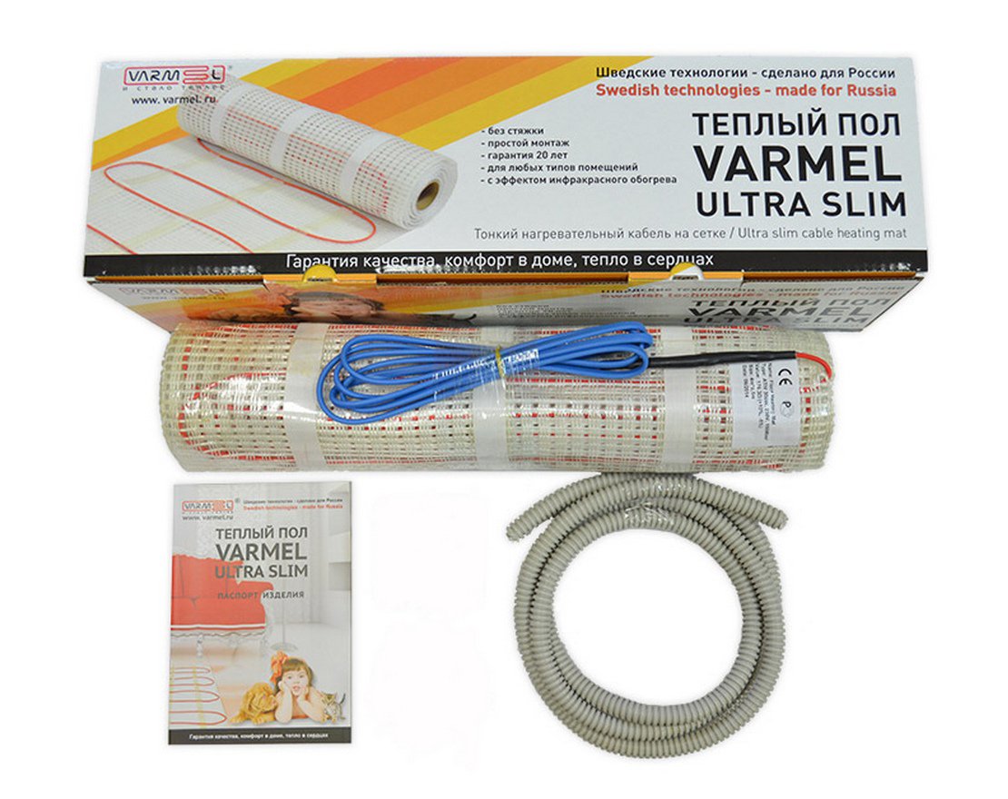 Нагревательный мат Varmel Ultra Slim Twin (75-1800 Вт)